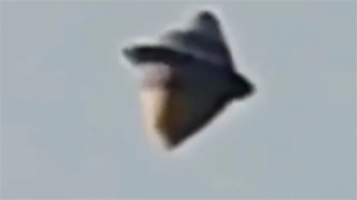 Strange video appears to show 'acorn-shaped UFO' flying through the sky