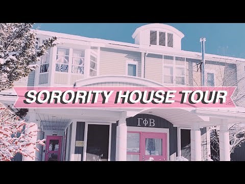 SORORITY HOUSE & DORM TOUR | UConn sorority house | College room tour at University of Connecticut |