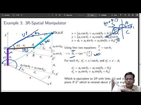 Inverse Kinematics, using Geometry and, of a 3R Spatial Robot