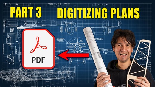 Digitize your plans for RC model airplanes | Plans part 3