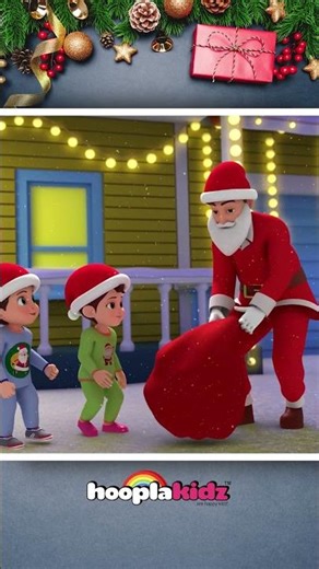 Santa's On The Way - Jingle Bells #shorts #christmassongs #kidssongs #hooplakidz
