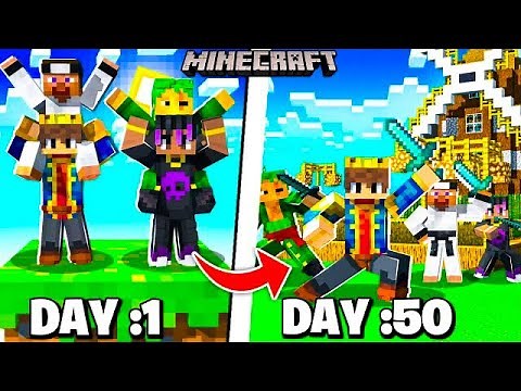 100 Days In Minecraft Oneblock With Friends 😰| Part 1