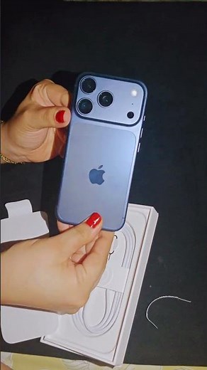💙 Unboxing the brand-new iPhone 17 Pro Blue!