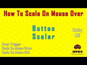Button Scale Unity On Mouse Over (2021) [TW Games]