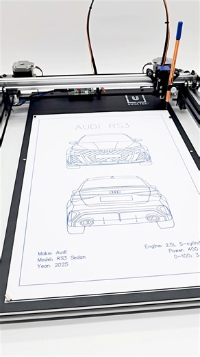 2025 Audi RS3 Sedan Drawn by Robot 🤖