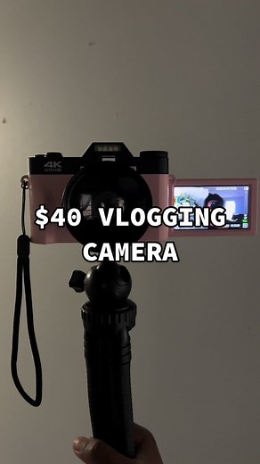 Can we get into this 4K Pink Camera Though!? I would suggest getting a external Mic but its a oerfect starter for someone wanting to start a youtube channel 🫶🏽 #vlog #vloggingcamera #4k #4kcamera #cameracontrol #camera #vlogcamera #fyp #youtube #youtubestarter #youtubechannel #tiktokmademebuyit