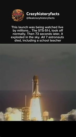 Millions watched this happen live… 😳 The STS-51-L disaster shocked the world.