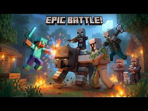 Villagers vs Pillagers War–The Day the Village Fought Back | Minecraft Animation #MinecraftAnimation