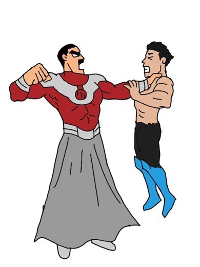 Flying away mark! #invincible #thragg #animation #shorts