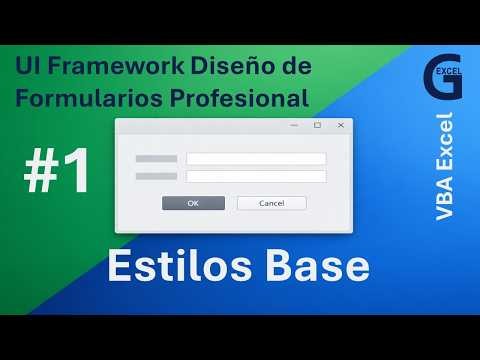 Modern VBA Excel UserForms — Ep. 1: Create Your Styling System 🎨
