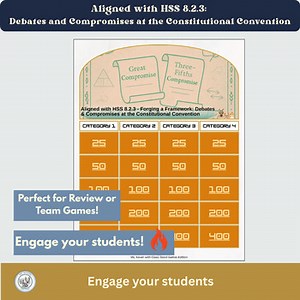 Constitutional Compromises Trivia Game | Debates & Resolutions - HSS 8.2.3