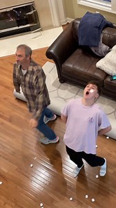 Marshmallow toss is fun at holiday parties, but the kid was cheating #familyfun #cheaters #holidaygames Renee&Ron, Jasgur Crew, Network Media | Jasgur Crew