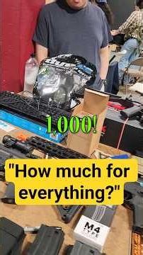 Buying A Whole Table At A Swap Meet To FLIP! #airsoft #tradeup #swapmeet