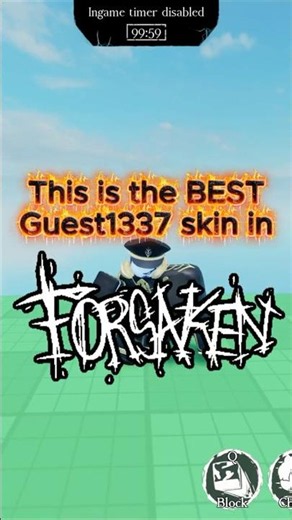 This Is The BEST Guest1337 Skin In Forsaken! #roblox #robloxshorts #forsaken #viral
