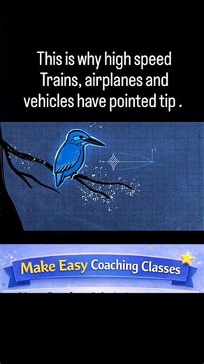 this is why high speed Train have pointed tip, read description for details.#physics #anime #science