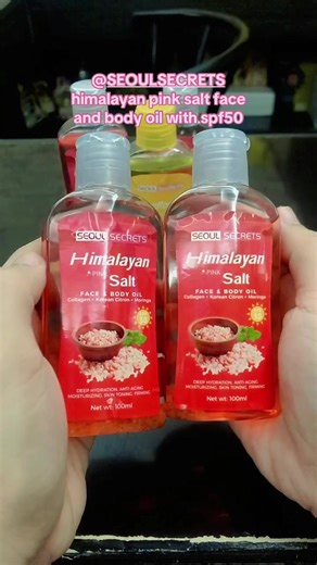 Himalayan Pink Salt Body Oil with SPF 50 Benefits