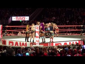 Sasha Banks, Bayley, Ember Moon, Natalya, and Ronda Rousey vs The Riott Squad, Tamina, and Nia Jax