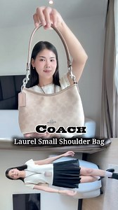 Coach Laurel Small Shoulder Bag 🤍 ใบเล็กเเต่การใช้งานไม่เล็กนะคะ สีสวยละมุน รอเรียลสีเเซนด์ทูป รุ่นใหม่ยอดฮิตกระเเสมาเเรงไม่มีตก #CoachNY #CoachLaure #coachแท้พร้อมส่ง | Coach Thailand