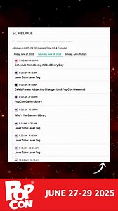 🎉 The PopCon 2025 Schedule is HERE! 🎟️ With hundreds of events, panels, games, guests, and surprises, there’s absolutely no way you can do it all in just 3 days… but you can sure try. 😉 🗓️ Start planning now for the event of the summer – June 27–29 at the Indiana Convention Center! Your fandoms, your people, your place. PopCon is where YOU belong! 📲 Check out the full schedule at popconindy.com **More will be added!** #PopCon2025 #WhereYouBelong #FandomUnites | PopCon