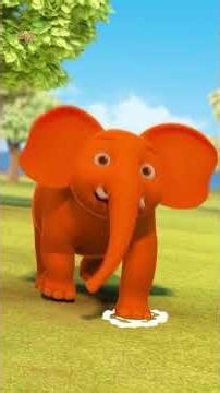 Ek Mota Hathi Jhoom Ke Chala, एक मोटा हाथी, Elephant Song for Kids #shorts #preschool #viral #poems