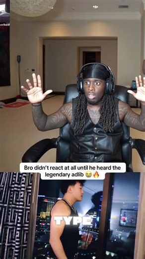 Bro didn’t react at all until he heard the legendary adlib 😭🔥 #ericreprid #rap