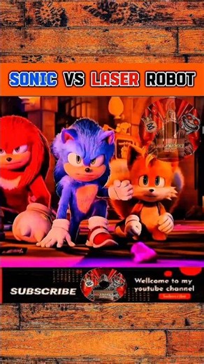 sonic vs laser robot #sonic #robot #mrfrenzyeditz