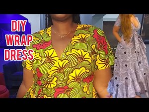 How To Make Ankara Wrap Top | Wrap Dress Tutorial | Wrap Dress Cutting And Stitching Beginner