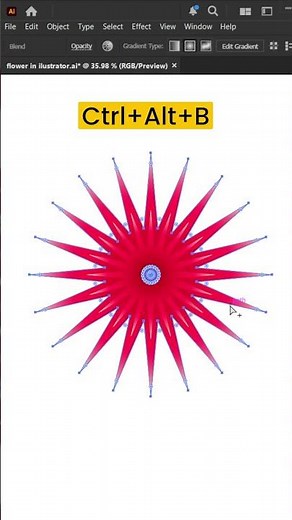 Flower in Adobe Illustrator cc Tutorial