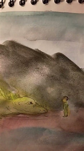 giant lizard drawing #learntodraw #art