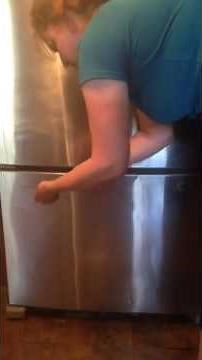 whirlpool gold refrigerator Fix repair replace remove loose bottom freezer drawer french door handle