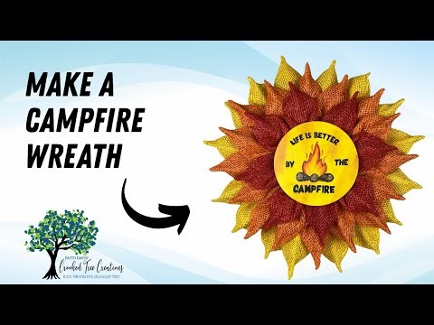 NEW Flame Petal Wreath Tutorial | How to Make a Campfire-Inspired Wreath