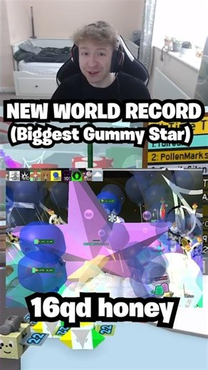 NEW WORLD RECORD WHITE HIVE GUMMY STAR (Bee Swarm Simulator)