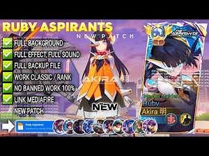 UPDATE Script Skin Ruby Aspirants - Mecha Maiden No Password | Full Effect Voice | Patch Terbaru