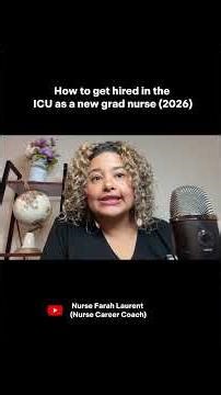 If you are a new graduate nurse trying to land a critical care job, watch this.