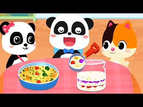 Baby Panda's Healthy Food | Join The Fun Cooking Party | Babybus Gameplay Video