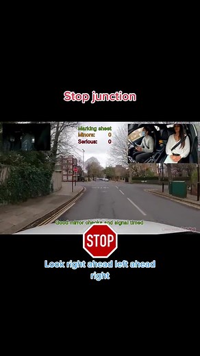 Stop Slowly edge forward and lean forward before moving the car out of the junction #stop #junction | Cleaving driving