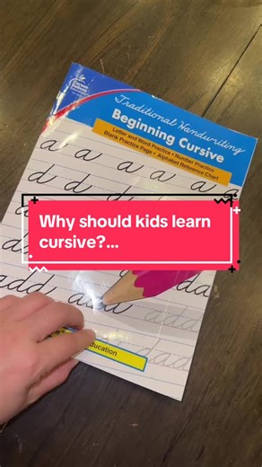 My kids have been enjoying learning cursive. It’s been a fun & easy thing to add into our schooling. #CursiveWriting #HomeschoolMom #HandwritingPractice #KidsEducation #LearningMadeFun