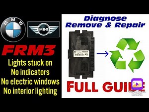 BMW E Series FRM3 Module How to Test, Remove + Repair headlights, indicators, windows not working