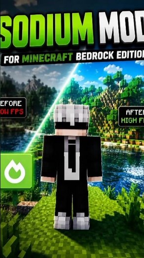 Sodium Mod for Minecraft Bedrock Edition! 🔥 | Massive FPS Boost