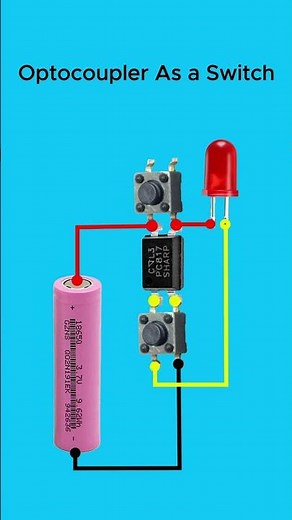optocoupler as a switch #diy #electronic #howtomake