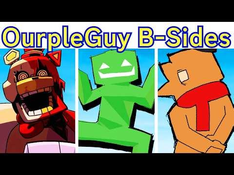 FNF Ourple Guy B-Sides With Secret Cutscene!!! Vs Bourple Guy (FNAF) (Game Over)