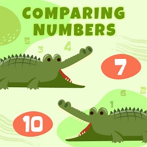 Online Lesson - Comparing numbers. Helping kids to understand comparison in math.