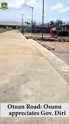 Otuan Road: Osunu appreciates Gov. Diri. | Bayelsa Government New Media