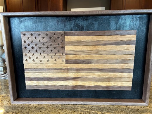 Rustic Wooden American Flag - Etsy
