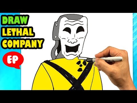 EASY How to Draw LETHAL COMPANY - Masked