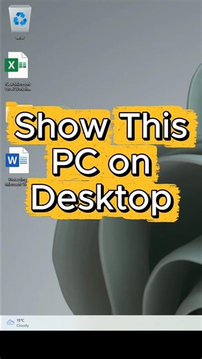How to Show This PC on Desktop – Windows 11