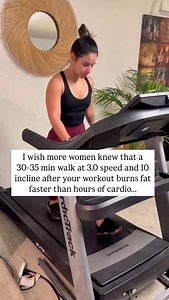 This simple routine helped me lose 28 lbs in 4 months, without hours of cardio or drastically decreasing my calories… To truly transform your body composition, you need to combine strength training with a cardio routine that’s both effective and easy for your body to recover from. Here’s exactly what I did ⤵️ Incline Walking (Post-Workout): ✅ Duration: 30–40 mins ✅ Incline: 8–10 (build up gradually) ✅ Speed: 3.0–3.2 How to structure it: 1️⃣ Minutes 1–5: Warm up: incline 3 → 8, speed 3.0 2️⃣ Minu