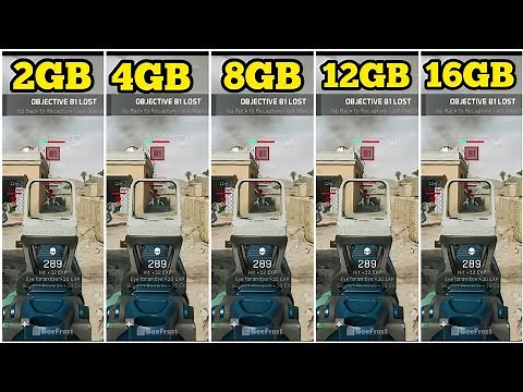 DELTA FORCE PC RAM COMPARISON 2GB VS 4GB VS 8GB VS 12GB VS 16GB RAM