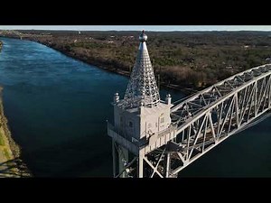 Aerial footage of the Cape Cod Canal