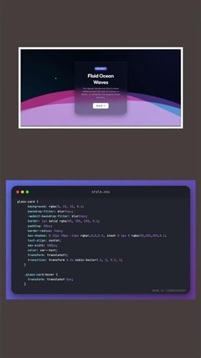 How to Create a CSS-Only Animated Wave Background 🔥 ✨ 🚀